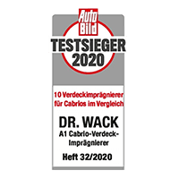 6x 400ml Dr. Wack A1 Cabrio Verdeck-Imprägnierer, Cabrio Dach Imprägnierung,  Stoffverdeck Stoffdach Imprägnieren, Cabrio Verdeck Imprägnierspray :  : Auto & Motorrad